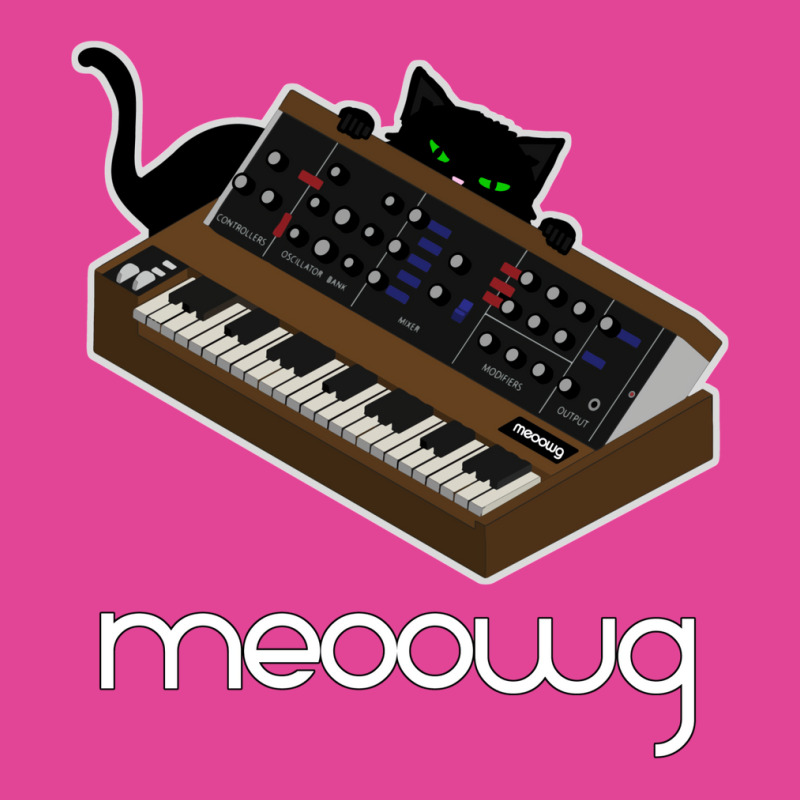 Synthesizer Cat Meow T-shirt | Artistshot