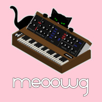 Synthesizer Cat Meow Portrait Canvas Print | Artistshot