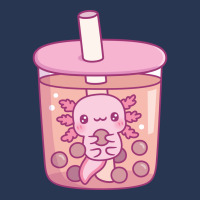 Cute Axolotl In Bubble Tea Funny Tumblr Men Denim Jacket | Artistshot