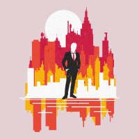 Bankers In Suits In Front Of An Imposing Skyline R Ladies Fitted T-shirt | Artistshot