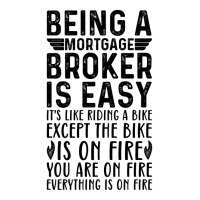 Being A Mortgage Broker Is Easy Its Like Riding A Men's T-shirt Pajama Set | Artistshot