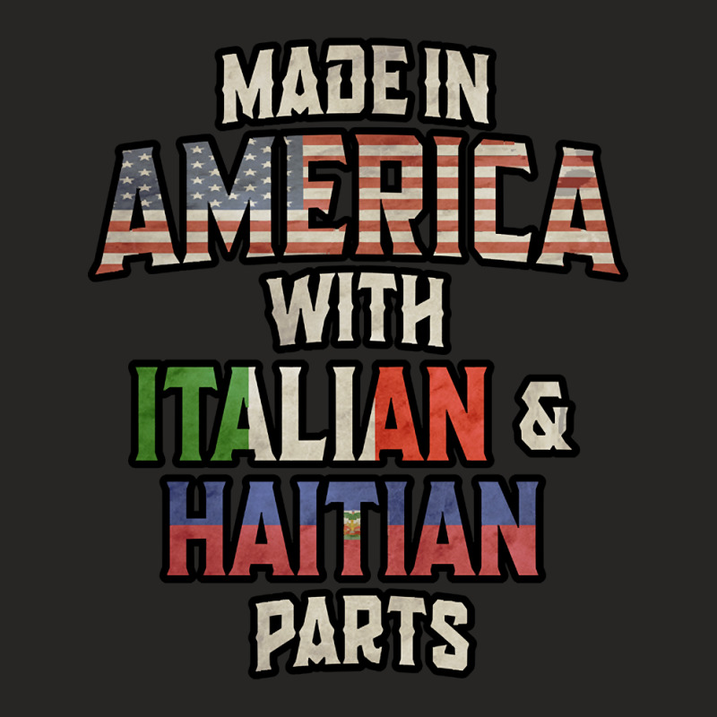 Hot Trend Italian And Haitian Made In America Mix Ladies Fitted T-Shirt by francismichaelj | Artistshot