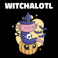 Cute Axolotl Witch With Pumpkin Halloween Music Pocket T-shirt | Artistshot