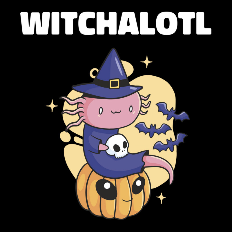 Cute Axolotl Witch With Pumpkin Halloween Music Pocket T-Shirt by oreilywendyo | Artistshot