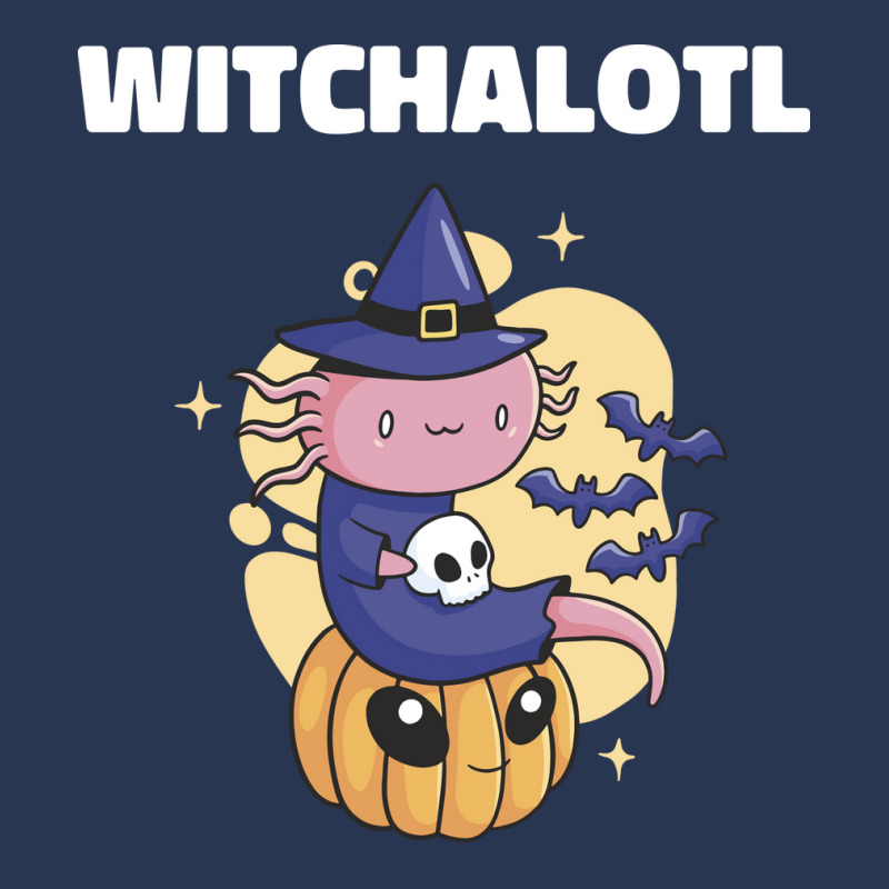 Cute Axolotl Witch With Pumpkin Halloween Music Men Denim Jacket by oreilywendyo | Artistshot