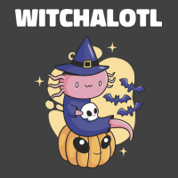 Cute Axolotl Witch With Pumpkin Halloween Music Vintage T-shirt | Artistshot