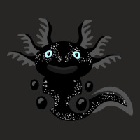 Cute Black Axolotl From The Space Trending Ladies Fitted T-shirt | Artistshot