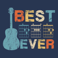 Best Dad Ever Guitar Chords Musician Funny Fathers Men Denim Jacket | Artistshot