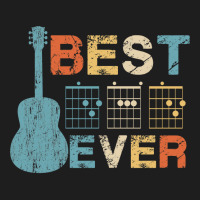 Best Dad Ever Guitar Chords Musician Funny Fathers Classic T-shirt | Artistshot