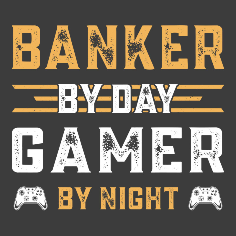 Funny Retro Gamer Gift Banker By Day Gamer By Nigh Men's Polo Shirt by idemanhirie | Artistshot