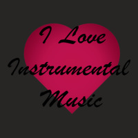 I Love Instrumental Music Stickers Ladies Fitted T-shirt | Artistshot