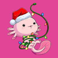 Santa Axolotl Christmas Tree Lights Lizard Xmas Sa T-shirt | Artistshot