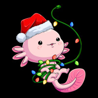 Santa Axolotl Christmas Tree Lights Lizard Xmas Sa Zipper Hoodie | Artistshot