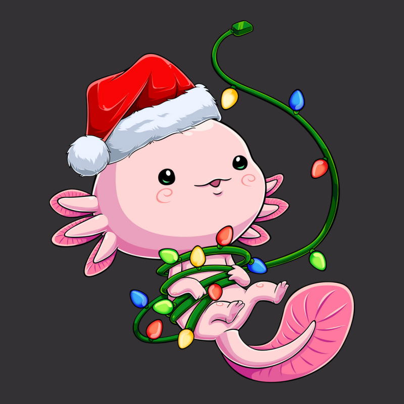 Santa Axolotl Christmas Tree Lights Lizard Xmas Sa Vintage Short | Artistshot