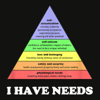 I Have Needs   Funny Maslow's Hierarchy Of Needs P Scorecard Crop Tee | Artistshot