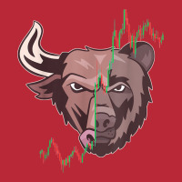 Bull Vs Bear Candlestick Chart Stock Market Invest Women's V-neck T-shirt | Artistshot