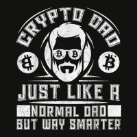 Crypto Dad Just Like A Normal Dad Just A Bit Smart Scorecard Crop Tee | Artistshot