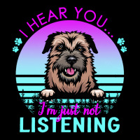 Border Terrier T  Shirt I Hear You I'm Just Not Listening Border Terri Men's Long Sleeve Pajama Set | Artistshot