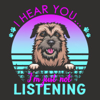 Border Terrier T  Shirt I Hear You I'm Just Not Listening Border Terri Champion Hoodie | Artistshot