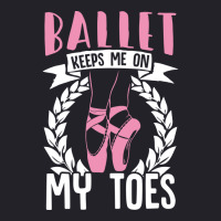 Ballet Keeps Me On My Toes Dance Gift Trending Unisex Sherpa-lined Denim Jacket | Artistshot