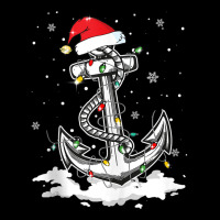 Anchor Boating Sailing Christmas Santa Hat Lights Pocket T-shirt | Artistshot