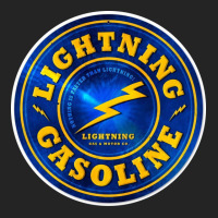 Vintage Lightning Gasoline Sign Retro 3/4 Sleeve Shirt | Artistshot