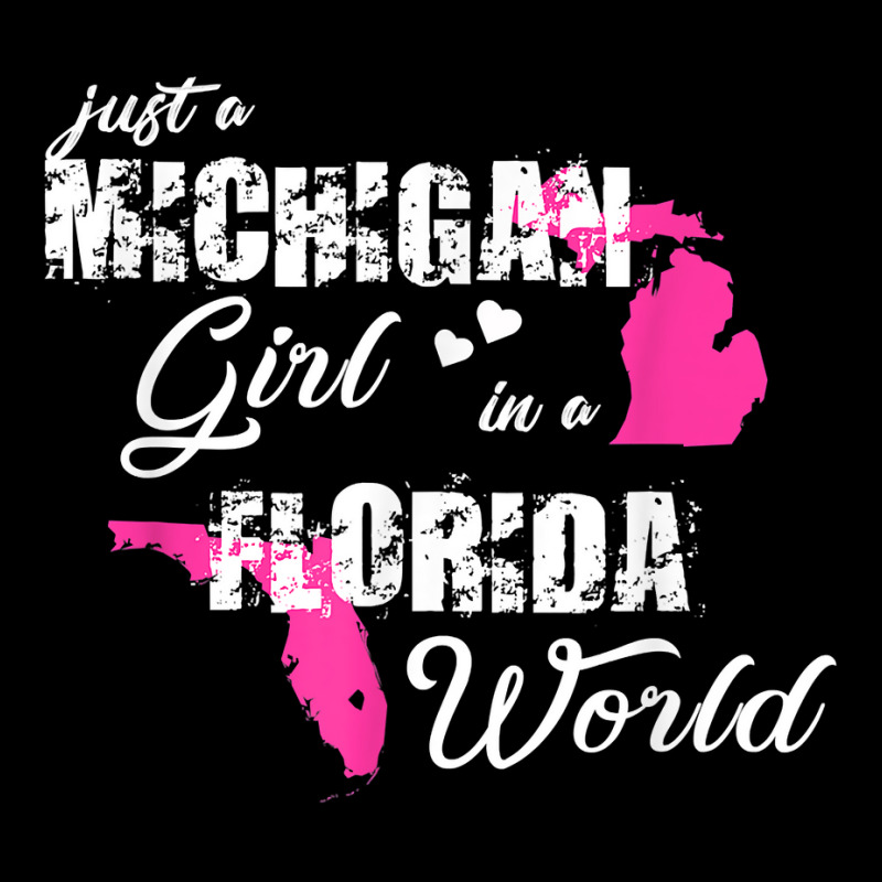 Funny Michigan Shirts Just A Michigan Girl In A Fl Baby Bibs | Artistshot