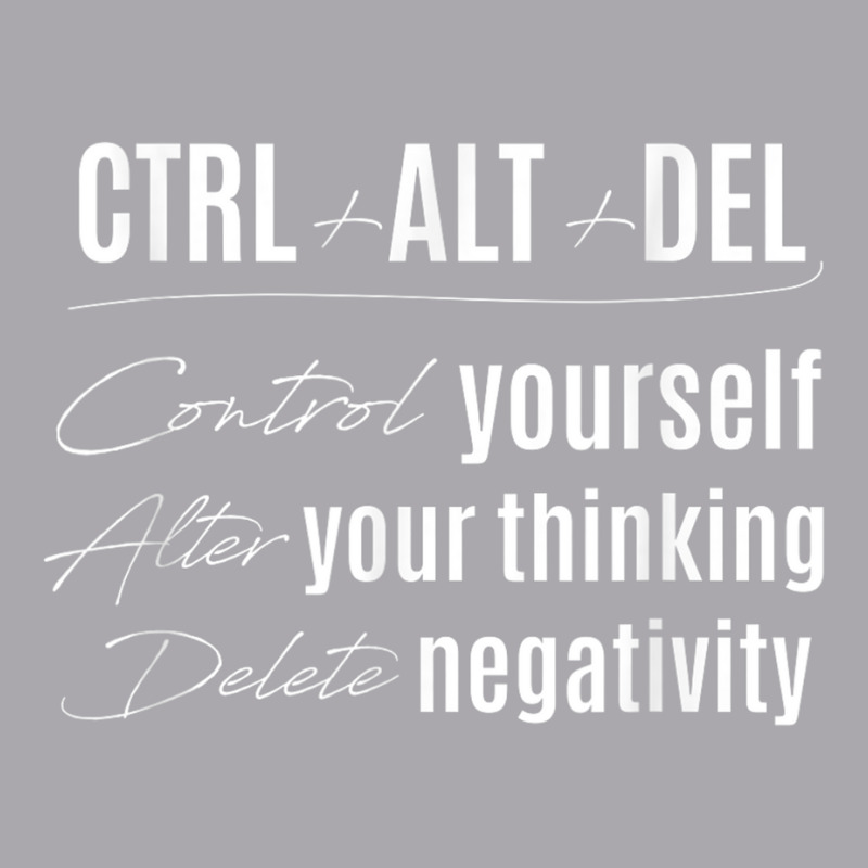 Control Yourself Alter Thoughts Ctrl Alt Delete Ne Youth 3/4 Sleeve by mheny | Artistshot