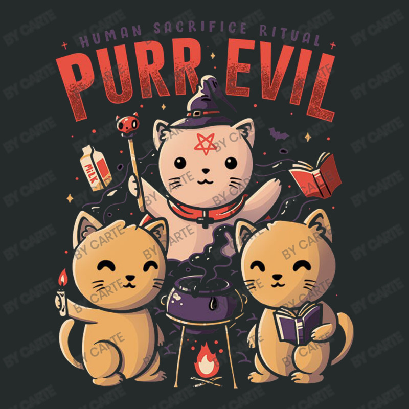 Purr Evil Women's Triblend Scoop T-shirt | Artistshot