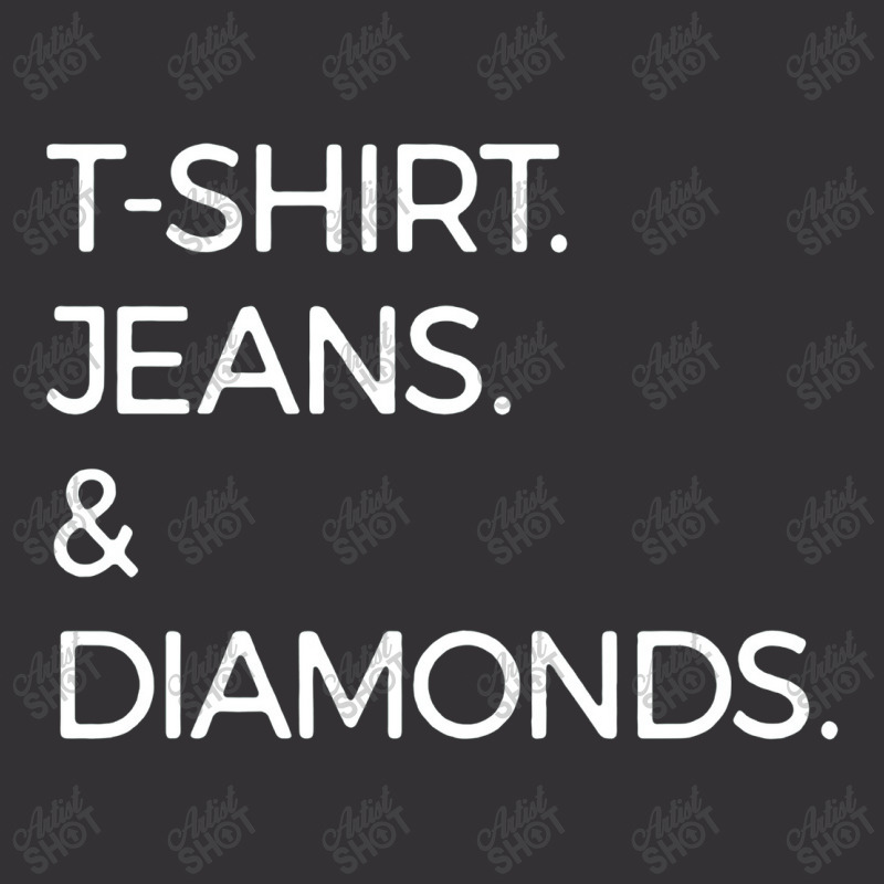 T Shirt Jeans And Diamonds Vintage Short | Artistshot