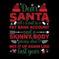 Dear Santa All I Want Is A Fat Bank Account Funny Youth Jogger | Artistshot