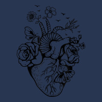 Heart Anatomy Flowers Funny Anatomical Heart And H Ladies Denim Jacket | Artistshot