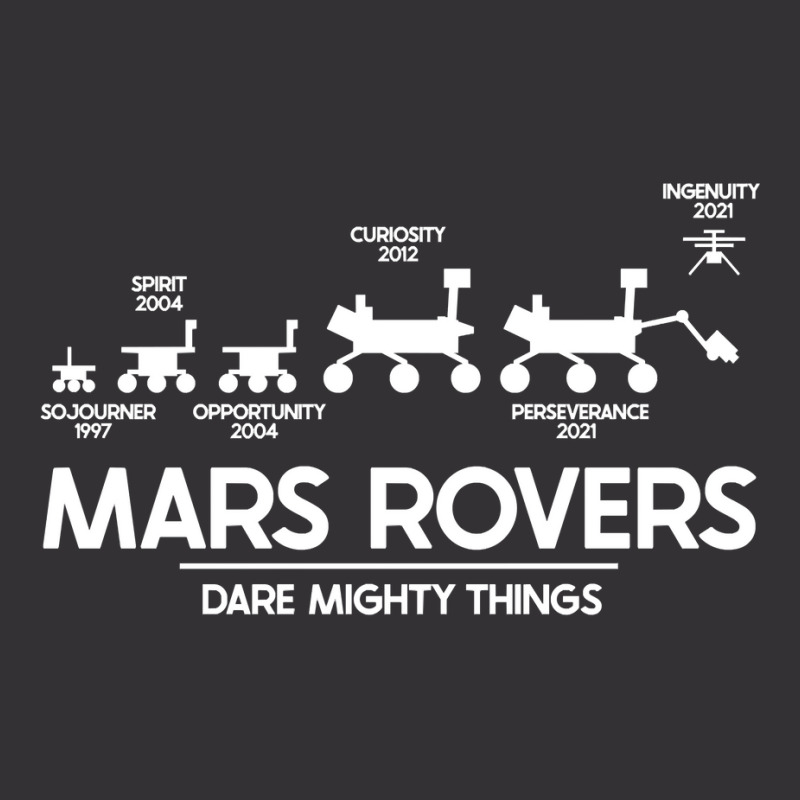 Mars Perseverance Rover Dare Mighty Things Landing Vintage Hoodie by kulowbu | Artistshot