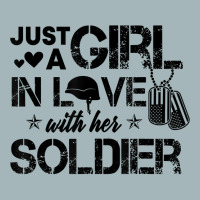 Just A Girl In Love With Her Soldier Army Girlfrie Unisex Sherpa-lined Denim Jacket | Artistshot