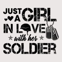 Just A Girl In Love With Her Soldier Army Girlfrie Pocket T-shirt | Artistshot