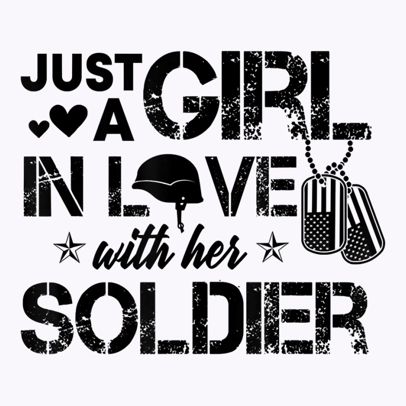 Just A Girl In Love With Her Soldier Army Girlfrie Tank Top | Artistshot