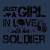 Just A Girl In Love With Her Soldier Army Girlfrie Men Denim Jacket | Artistshot