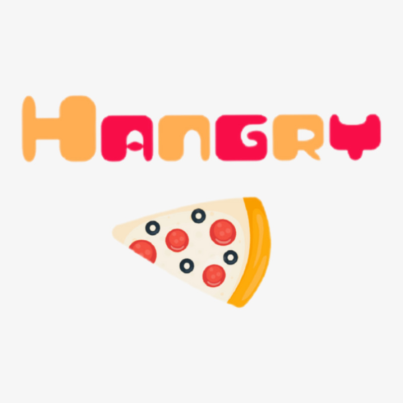 Hangry And Angry Pizza Funny S 2 1 Ladies Fitted T-Shirt by LindsayMarieHope | Artistshot