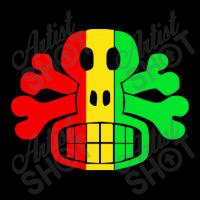 Rasta Skull And Crossbones V-neck Tee | Artistshot