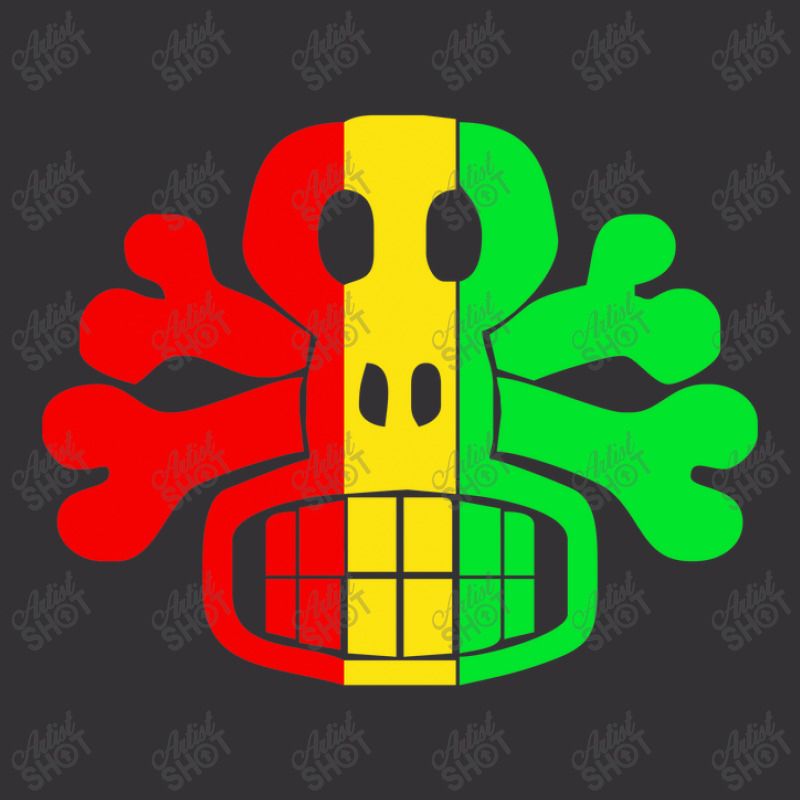 Rasta Skull And Crossbones Vintage Short | Artistshot