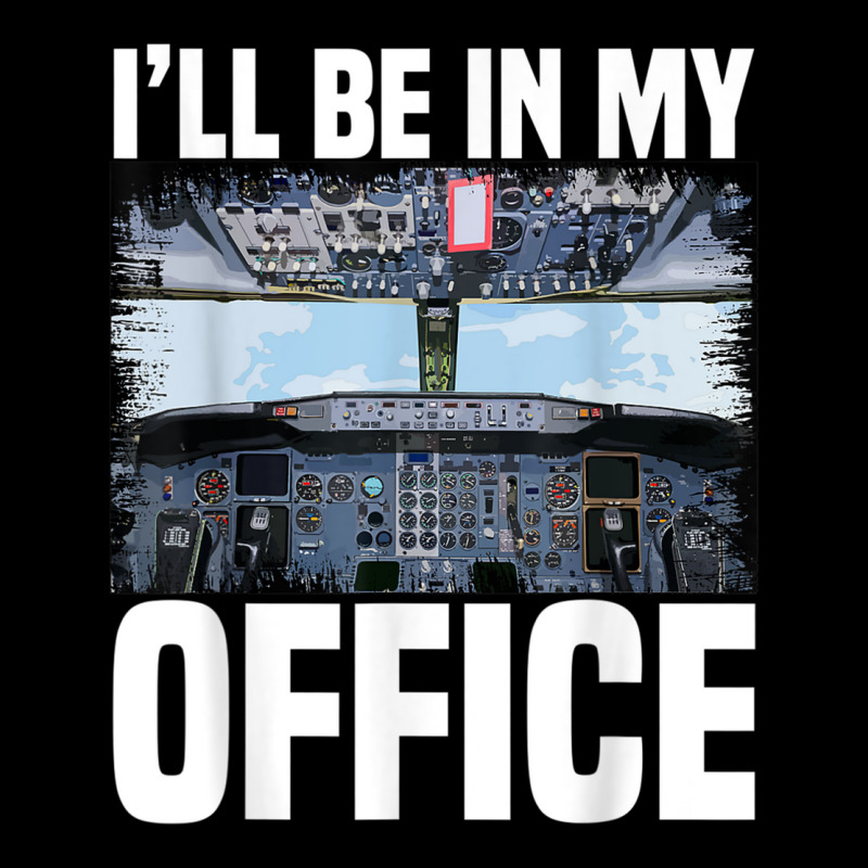 Mens Funny Airplane Pilot I'll Be In My Office Air Youth Zipper Hoodie | Artistshot