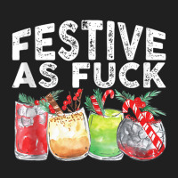 Festive As Fuck Funny Ugly Christmas Holiday Tank Ladies Polo Shirt | Artistshot