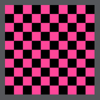 Black And Pink Checkerboard Pattern Ladies Fitted T-shirt | Artistshot