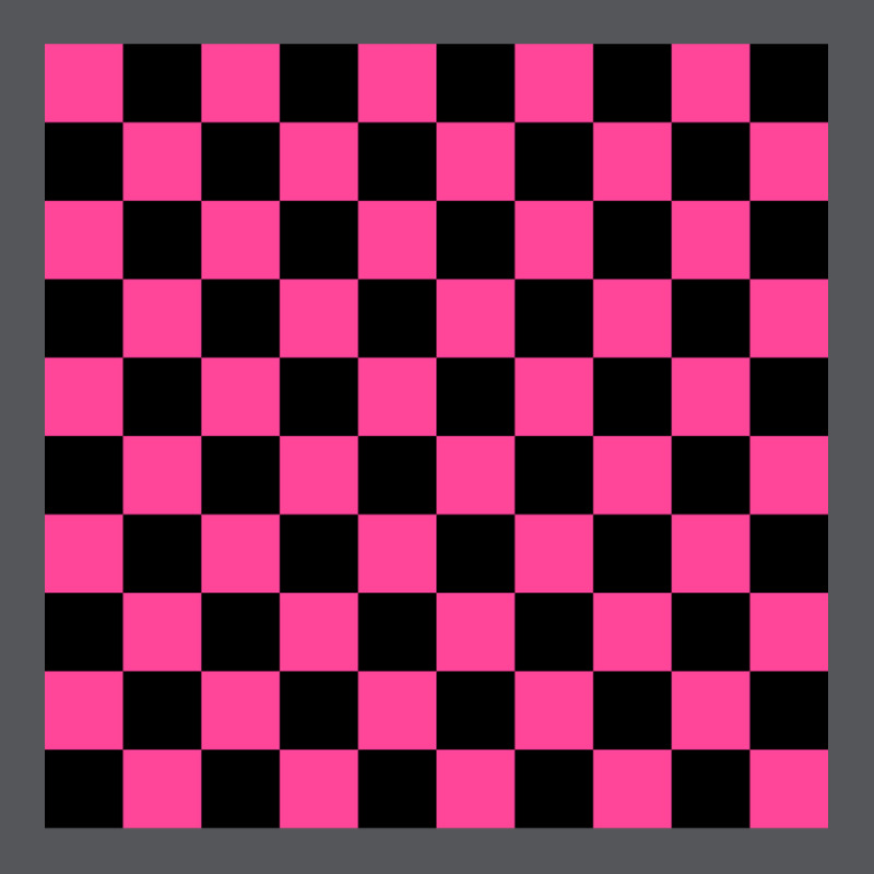 Black And Pink Checkerboard Pattern Ladies Fitted T-Shirt by ehrdokesl | Artistshot