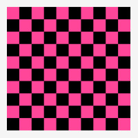 Black And Pink Checkerboard Pattern Scorecard Crop Tee | Artistshot