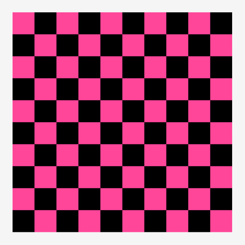 Black And Pink Checkerboard Pattern Scorecard Crop Tee by ehrdokesl | Artistshot