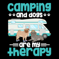 Therapy Apparel Apparel T  Shirt Camping And Dogs Are My Therapy T  Sh Toddler Sweatshirt | Artistshot