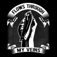 Flows Through My Veins Hair Cutting Barber Men Gif Zipper Hoodie | Artistshot