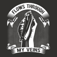 Flows Through My Veins Hair Cutting Barber Men Gif Champion Hoodie | Artistshot