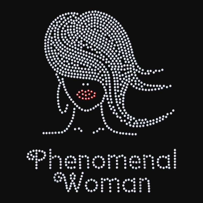 Afro Girl Phenomenal Woman Rhinestones Design For Crop Top by dong | Artistshot